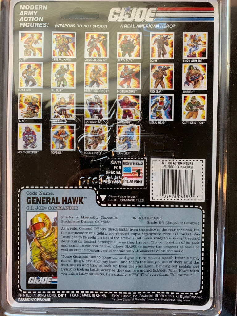 General Hawk V3 - Hasbro (Gi Joe (Vintage)) action figure collectible - Main Image 2