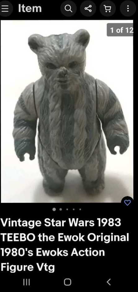 Star Wars Ewok Teebo 3in  action figure collectible - Main Image 2