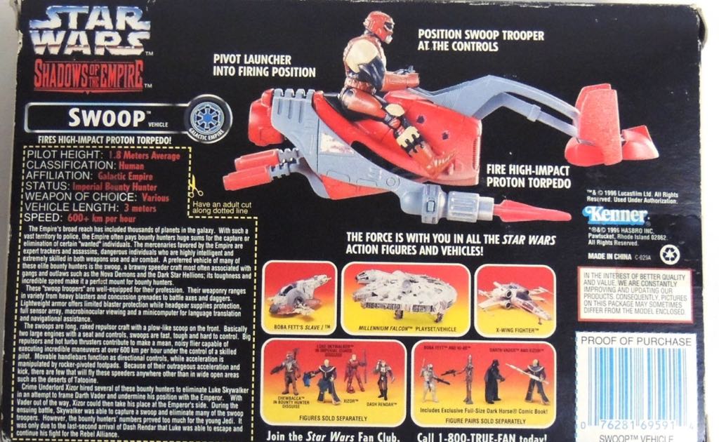 Swoop Vehicle Shadows Of The Empire  (Shadows Of The Empire: Vehicle) action figure collectible - Main Image 2