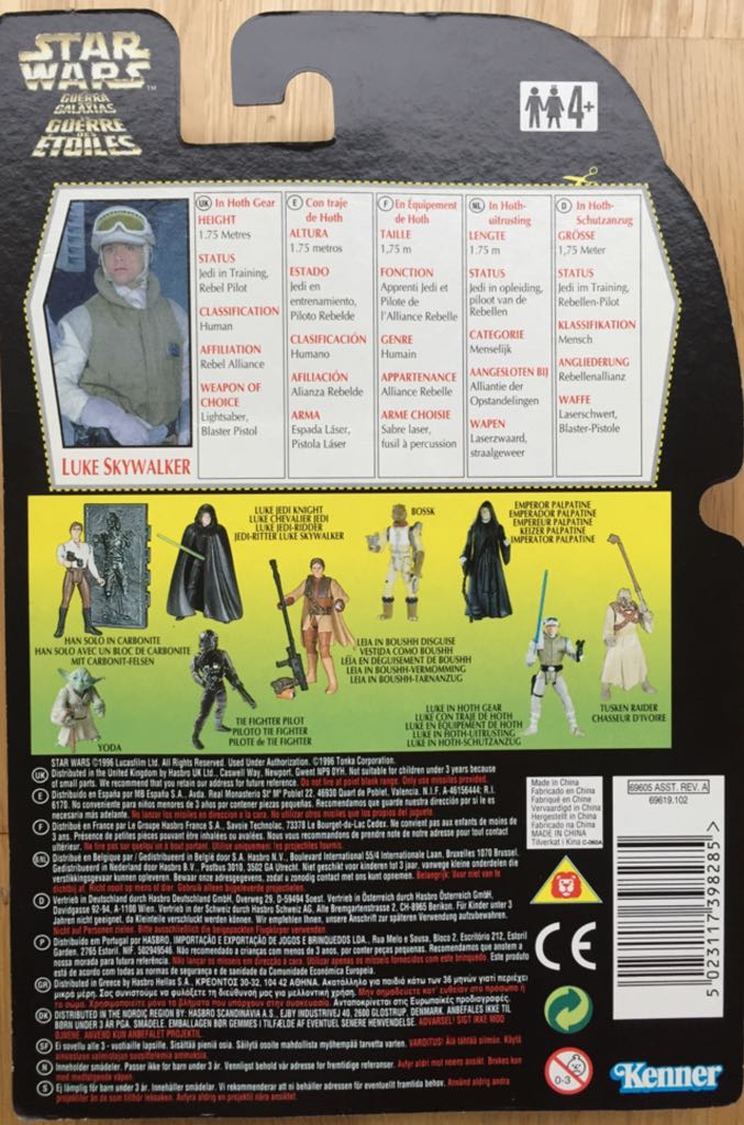 Luke Skywalker In Hoth Gear - Kenner (Power Of The Force 1995) action figure collectible - Main Image 2