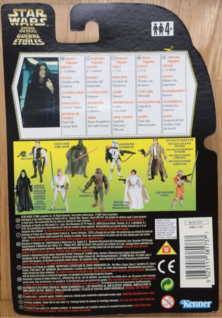 Emperor Palpatine - Kenner (Power Of The Force 1995) action figure collectible - Main Image 2