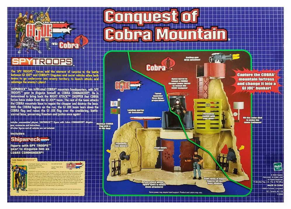 Conquest Of Cobra Mountain Playset - Hasbro - G.I. Joe (GI Joe Vs. Cobra Spytroops) action figure collectible [Barcode 076930554463] - Main Image 3