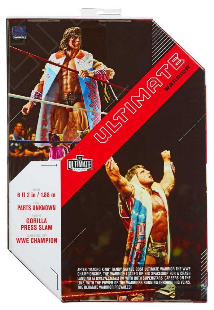 Ultimate Warrior - Mattel (WWE) action figure collectible [Barcode 194735107636] - Main Image 2