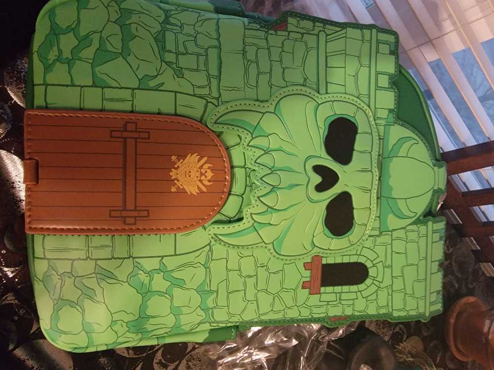 Castle Grey Skull Back Pack ( Masters Of The Universe)  (Loungefly) action figure collectible [Barcode 671803430143] - Main Image 2