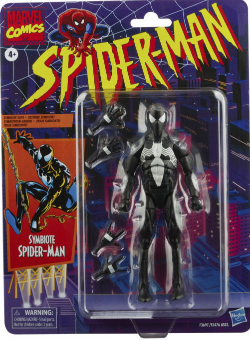 Marvel Legends (2011-????) (Retro06x06) Symbiote Spider-Man - Hasbro (Marvel Legends Retro Spider-Man) action figure collectible - Main Image 4