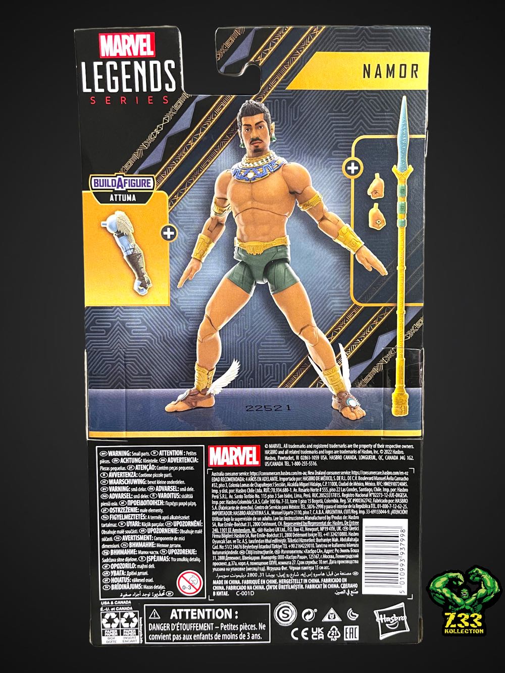 Marvel Legends (2011-????) (73x05) Namor - Hasbro (Marvel Legends Attuma Series) action figure collectible - Main Image 3