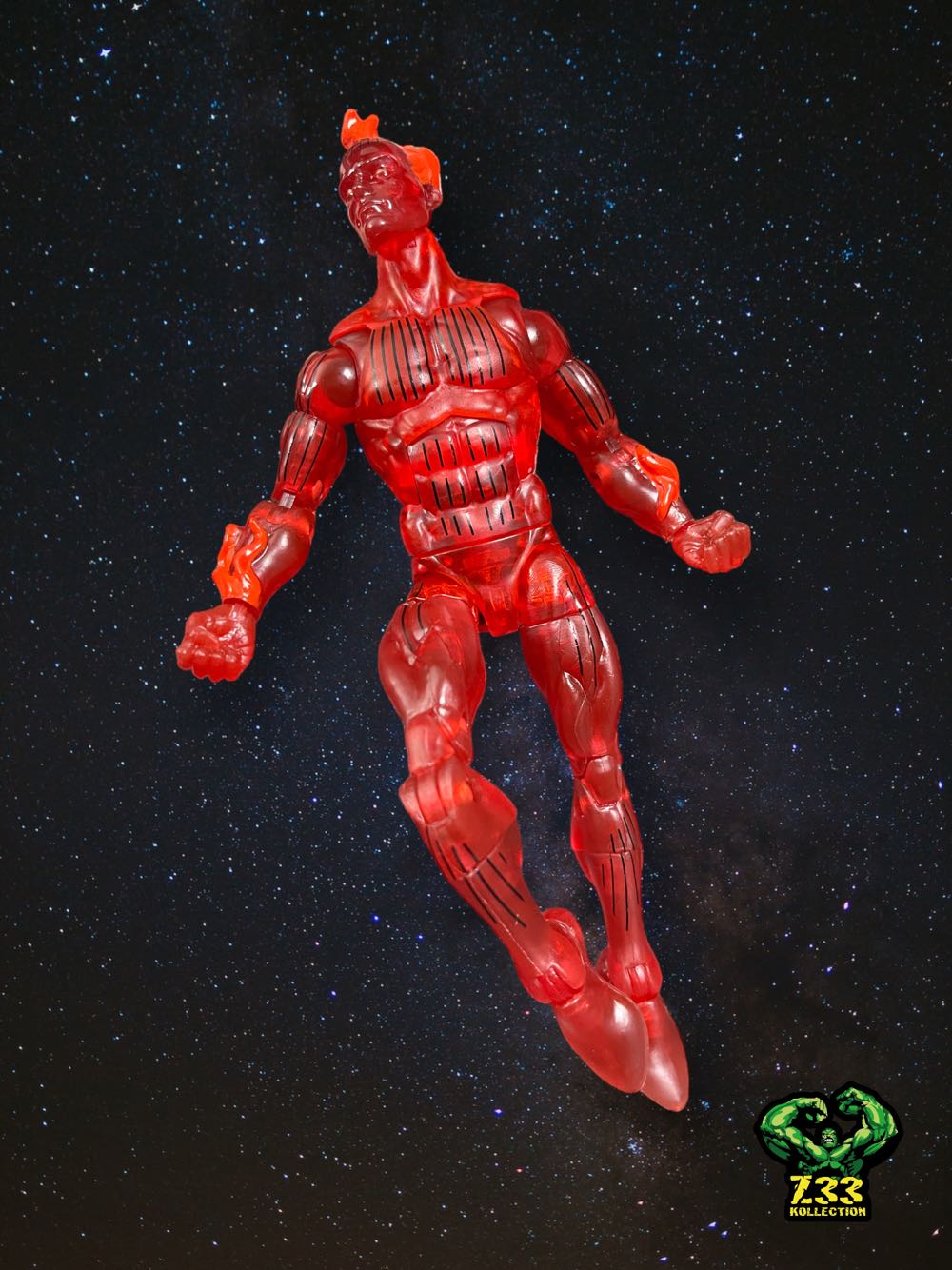 Marvel Legends (2011-????) (Retro05x02) Human Torch - Hasbro (Marvel Legends Retro Fantastic Four) action figure collectible - Main Image 2