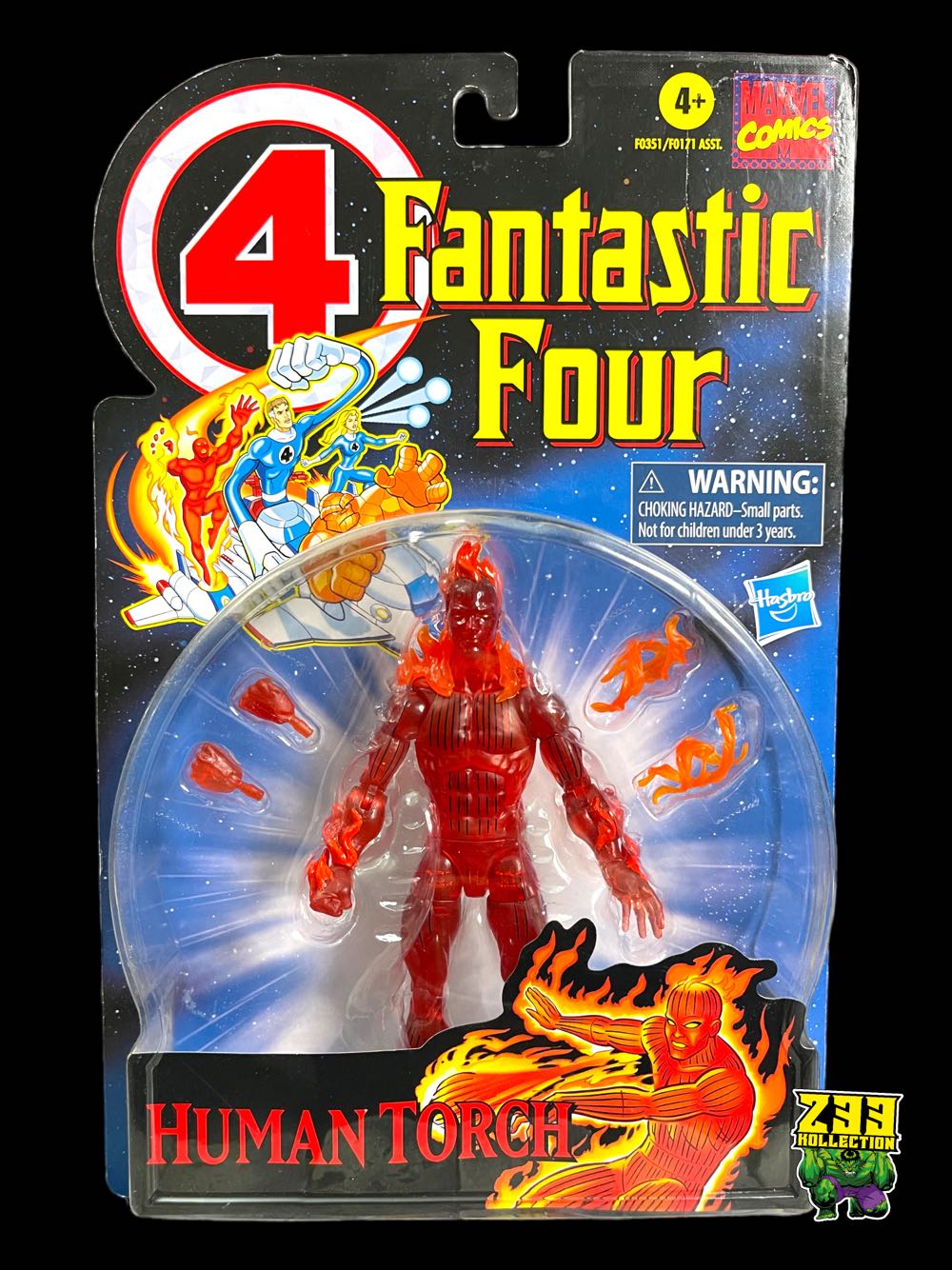 Marvel Legends (2011-????) (Retro05x02) Human Torch - Hasbro (Marvel Legends Retro Fantastic Four) action figure collectible - Main Image 3