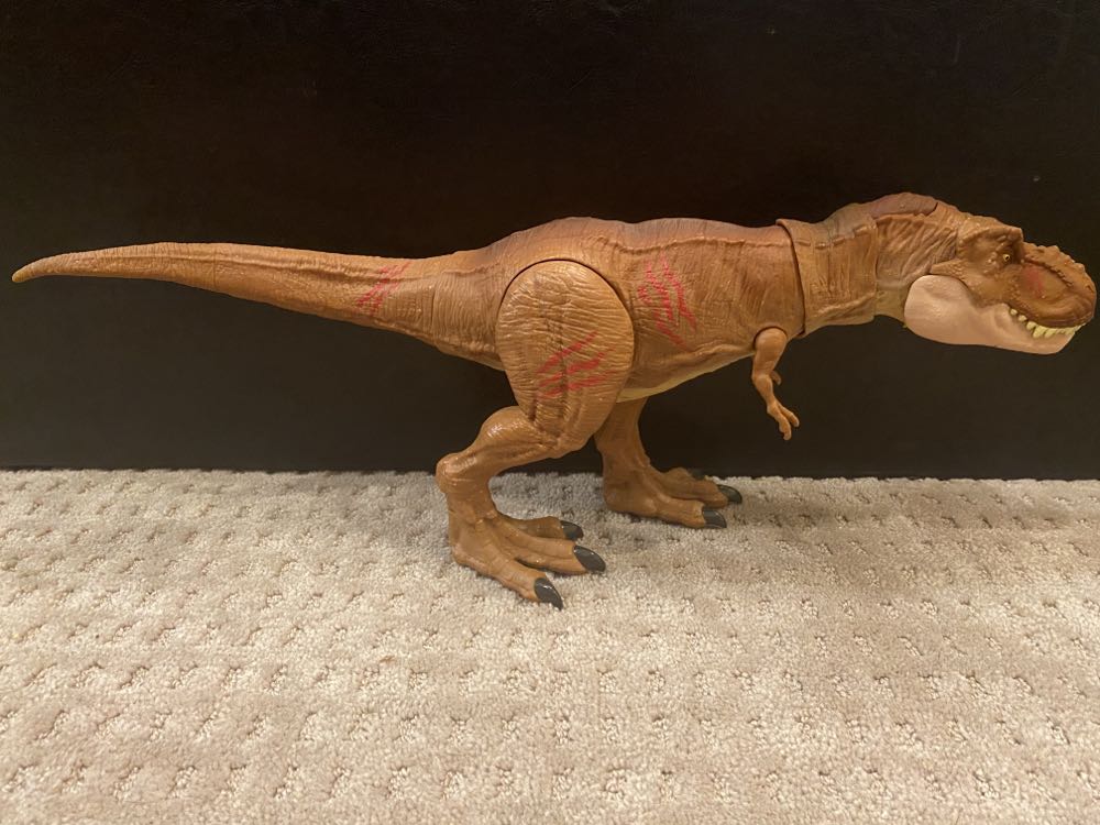 Tyrannosaurus Rex & Monolophosaurus Battle Damage - Mattel (Jurassic World Fallen Kingdom) action figure collectible - Main Image 2