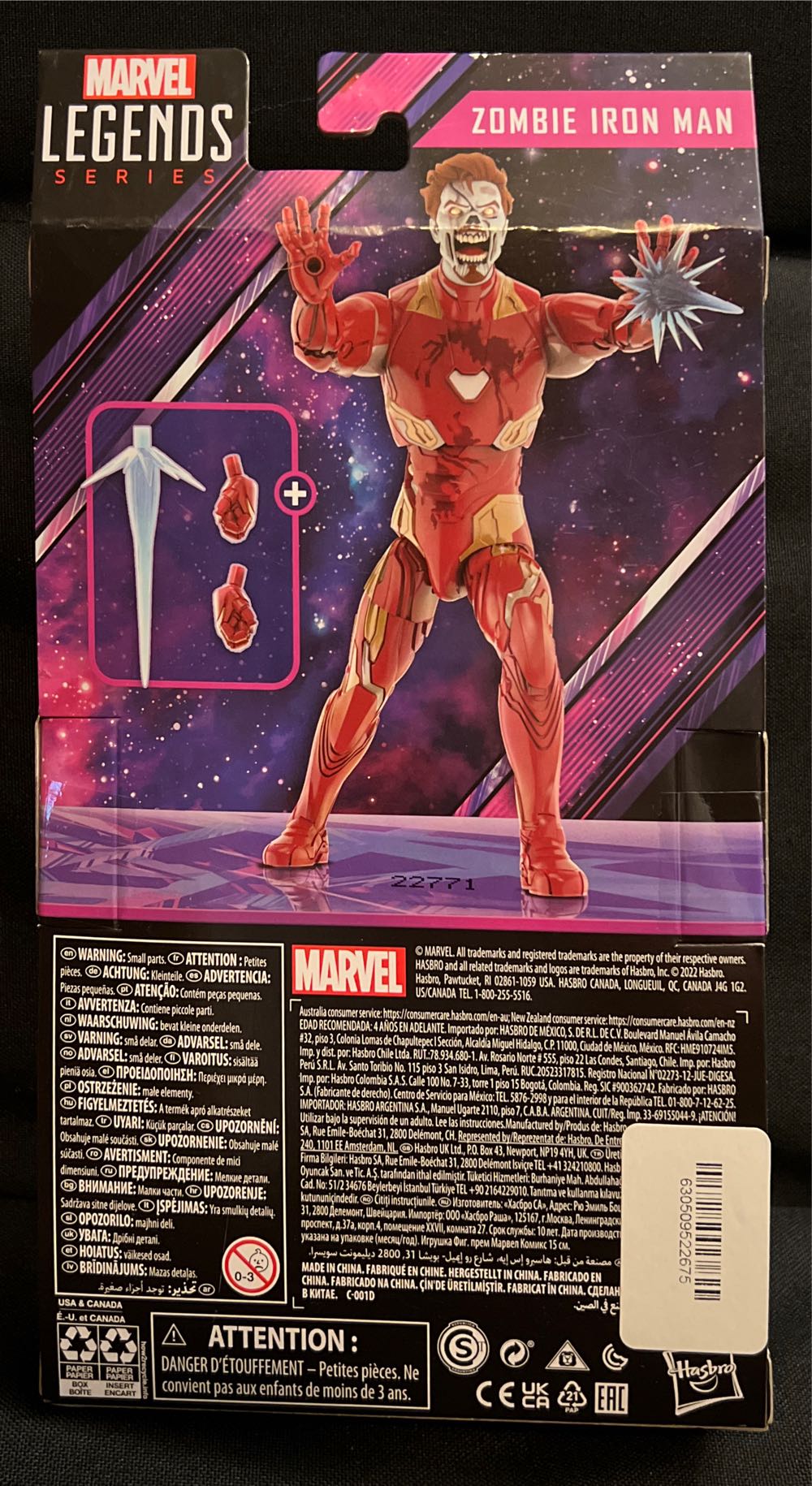 Marvel Legends (2011-????) (74x06) Zombie Iron Man - Hasbro (Marvel Legends Khonshu Series) action figure collectible - Main Image 2