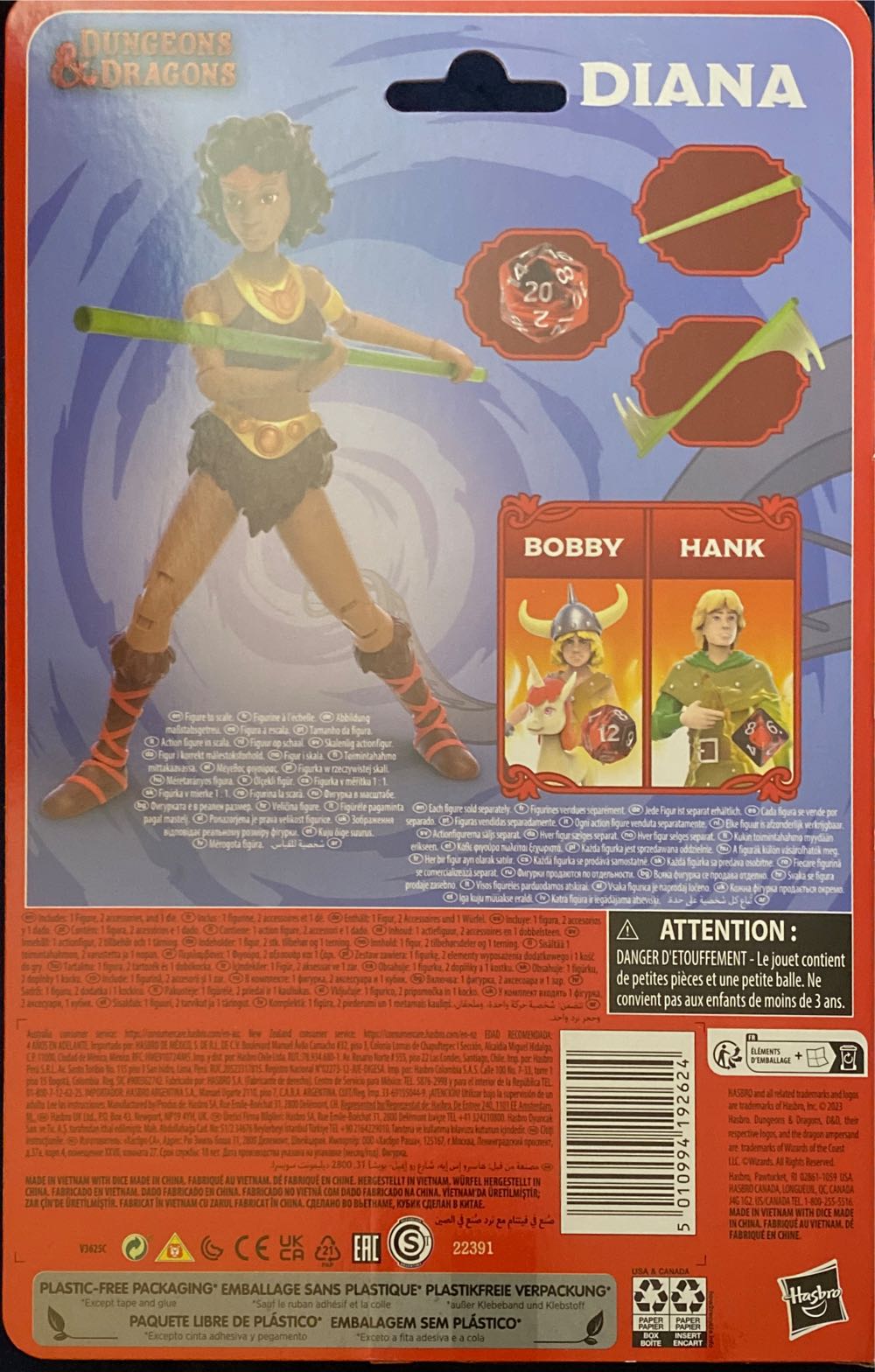 Diana - Hasbro (Dungeons & Dragons) action figure collectible [Barcode 5010994192624] - Main Image 3