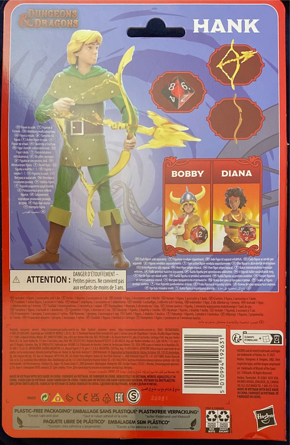 Dungeons & Dragons - Show - Hank - Hasbro (Dungeons & Dragons) (Dungeons & Dragons) action figure collectible [Barcode 5010994192631] - Main Image 3