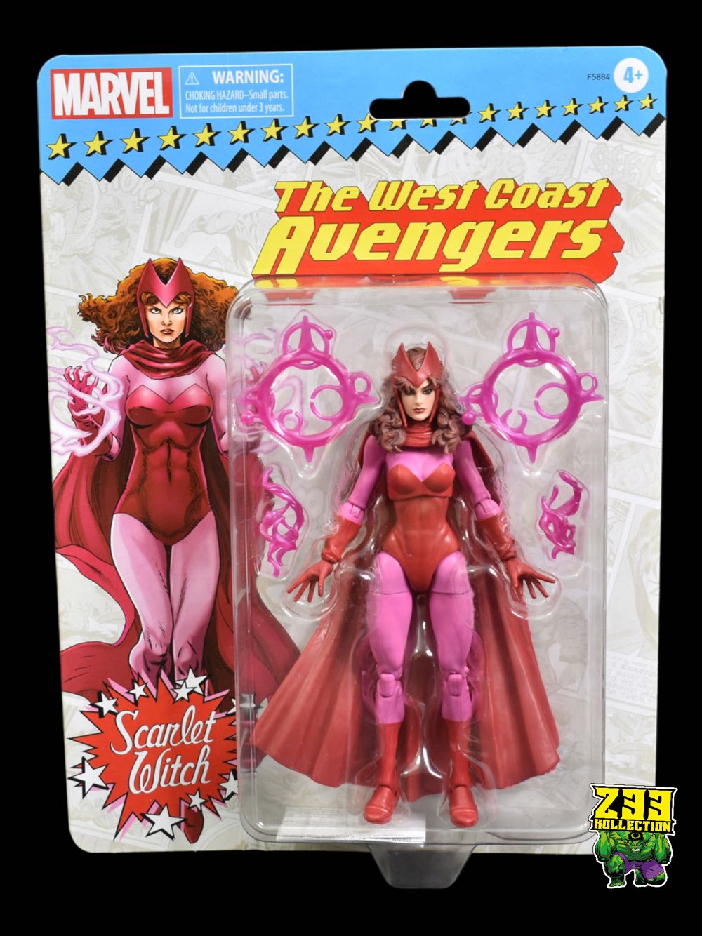 Marvel Legends (2011-????) (Retro07x01) Scarlet Witch - Hasbro (Marvel Legends Retro 80th Anniversary) action figure collectible - Main Image 2