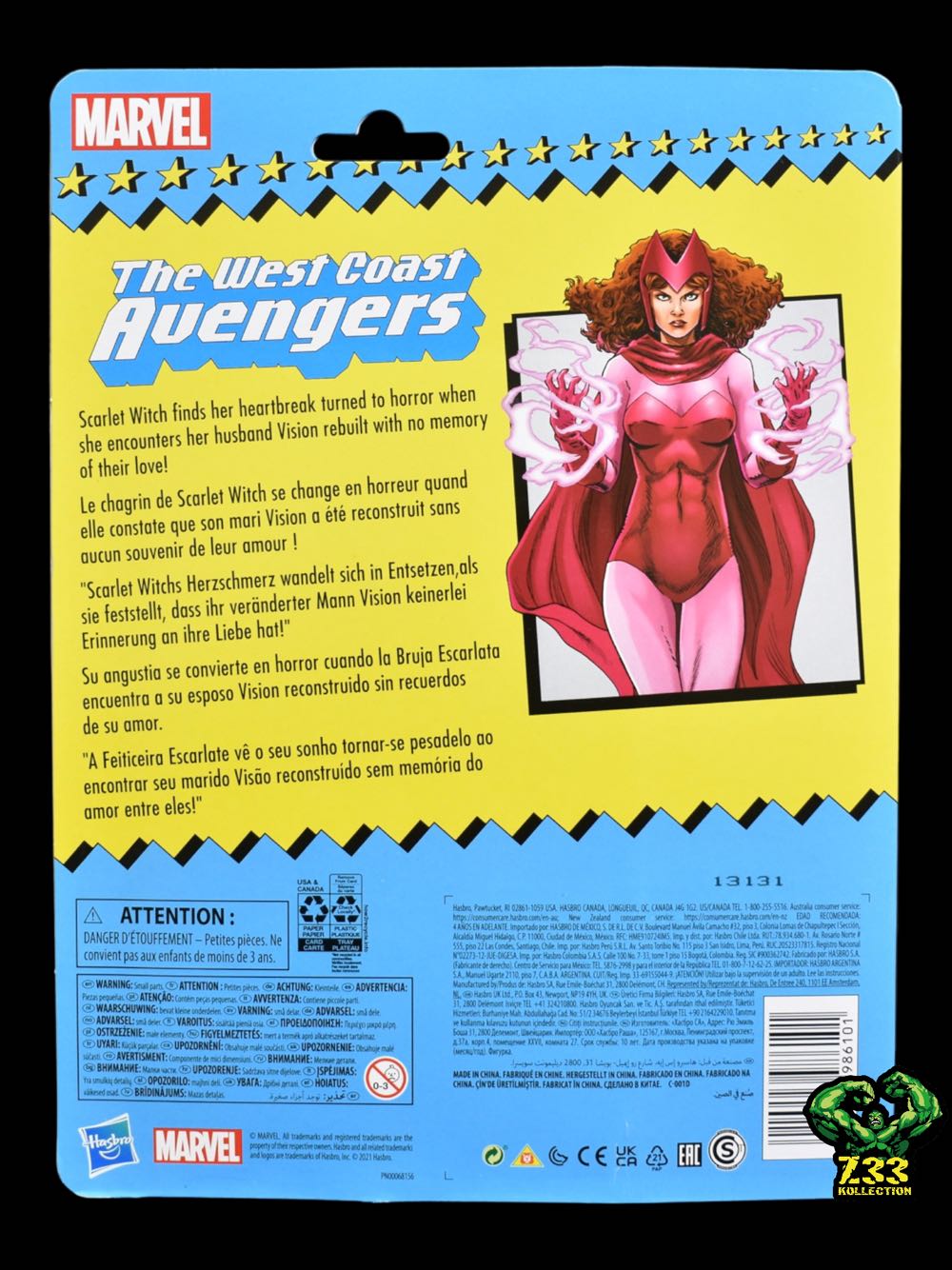 Marvel Legends (2011-????) (Retro07x01) Scarlet Witch - Hasbro (Marvel Legends Retro 80th Anniversary) action figure collectible - Main Image 3