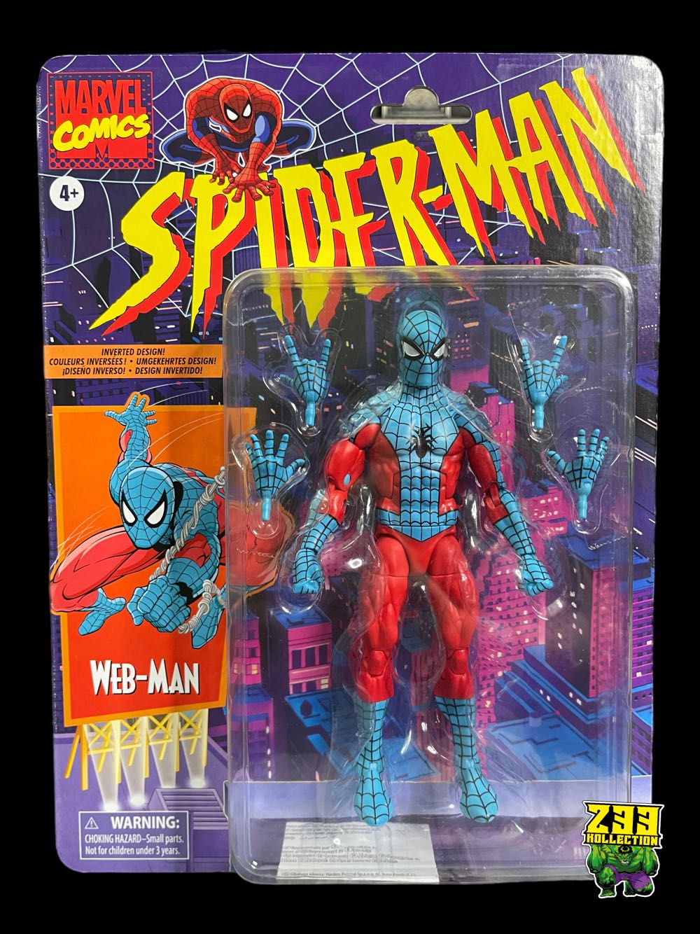 Marvel Legends (2011-????) (Retro08x07) Web-Man - Hasbro (Marvel Legends Retro Spider-Man) action figure collectible - Main Image 3