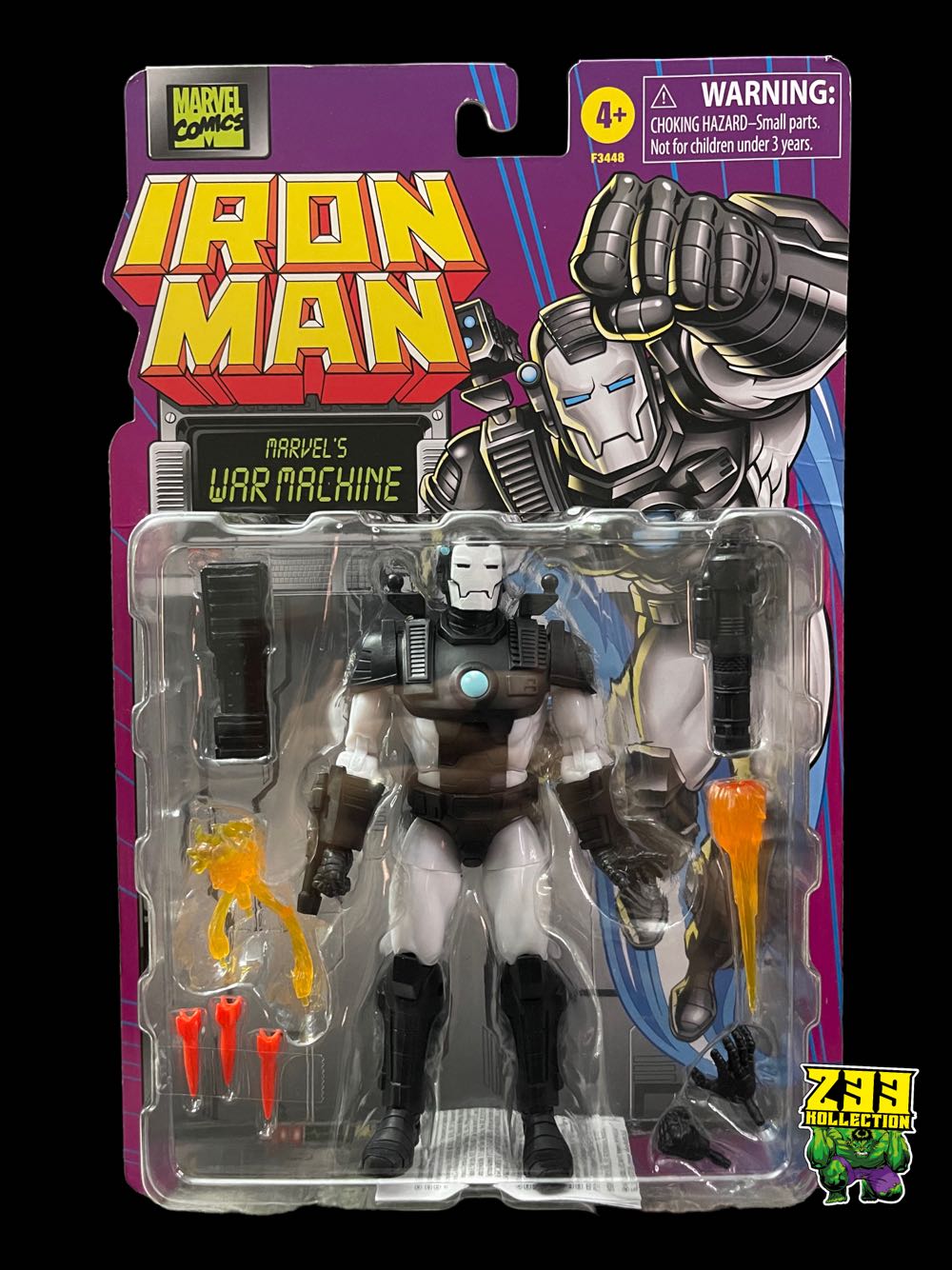 Marvel Legends (2011-????) (Retro08x02) War Machine - Hasbro (Marvel Legends Retro Iron Man) action figure collectible - Main Image 3