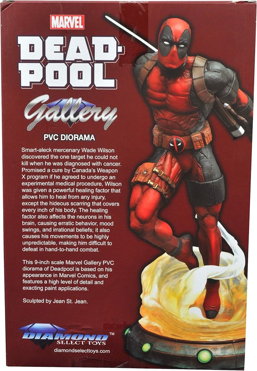 Deadpool - Diorama PVC - Walmart Exclusive  - Diamond Select Gallery (Diamond Gallery PVC Diorama: Marvel) action figure collectible [Barcode 699788182604] - Main Image 4