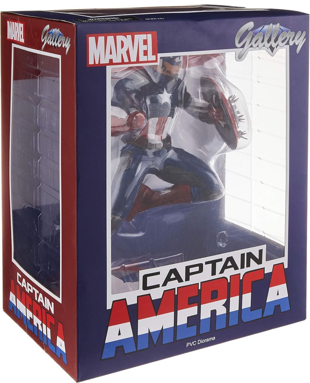 Captain America: Diamond Select PVC Statue - Diamond Select Toys & Collectibles (Pvc Diorama) action figure collectible [Barcode 699788183281] - Main Image 3
