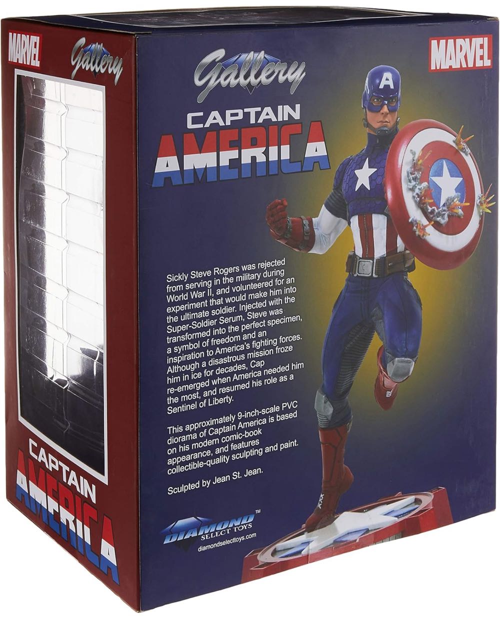 Captain America: Diamond Select PVC Statue - Diamond Select Toys & Collectibles (Pvc Diorama) action figure collectible [Barcode 699788183281] - Main Image 4