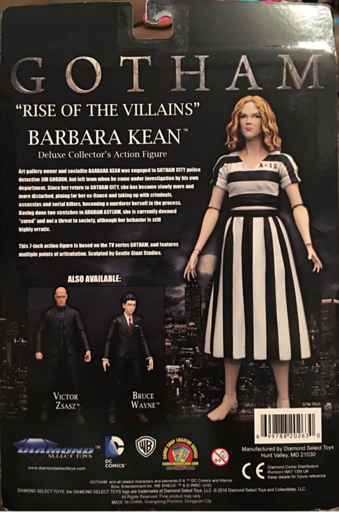 Barbara Kean - DC Diamond Select (Gotham) - Diamond Select Toys (Gotham: Rise Of The Villains) action figure collectible [Barcode 699788202630] - Main Image 2