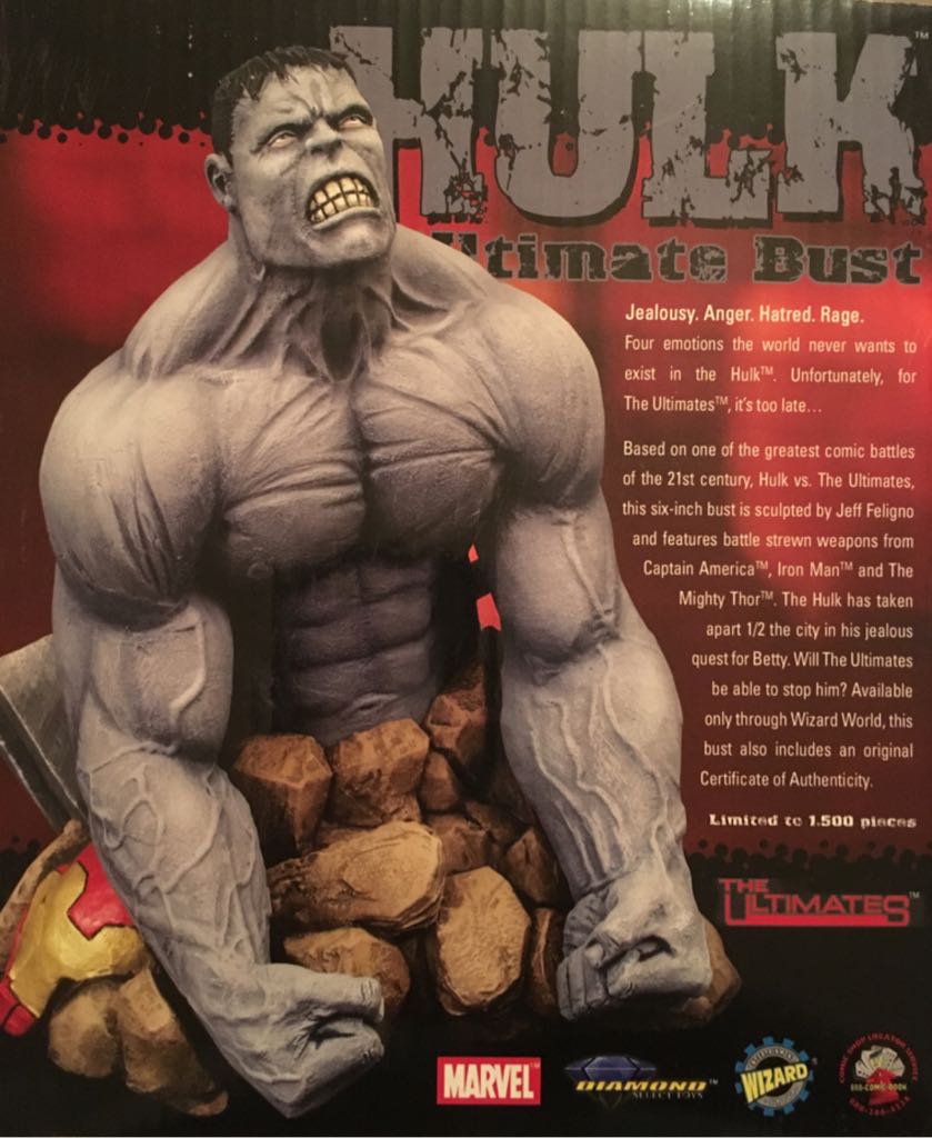 Diamond Select Toys: Hulk Ultimate Bust - Diamond Select Toys (Hulk) action figure collectible [Barcode 699788210598] - Main Image 2