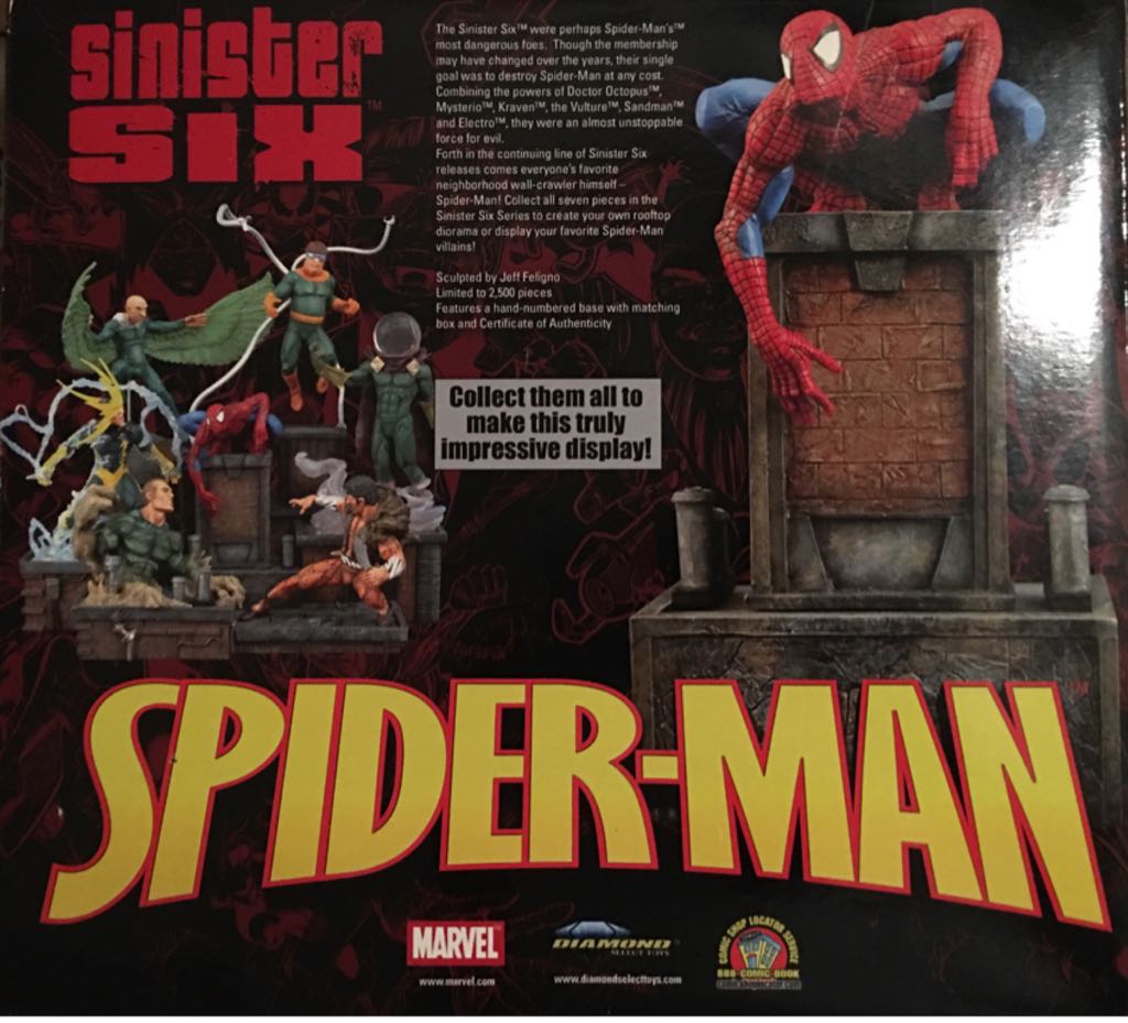 Diamond Select: Spider-Man Statue - Diamond Select Toys (Spider-Man) action figure collectible [Barcode 699788211960] - Main Image 2