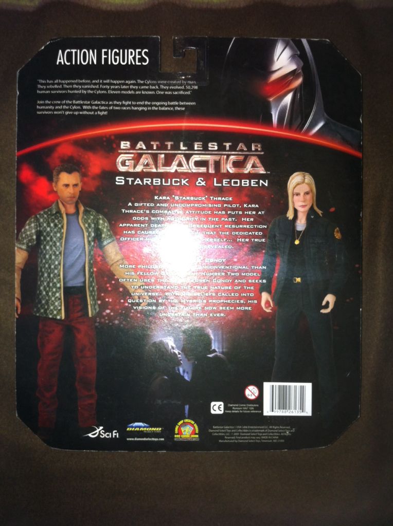 Starbuck & Leoben - Diamond Select Toys (Battlestar Galactica) action figure collectible [Barcode 699788261354] - Main Image 2