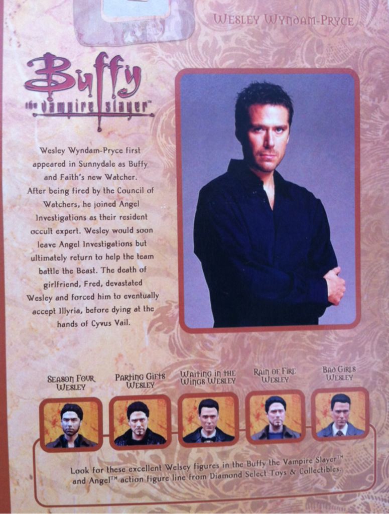 Wesley (Bad Girl8) - Buffy The Vampire Slayer - Diamond Select (Buffy) (Buffy The Vampire Slayer) action figure collectible [Barcode 699788605776] - Main Image 2