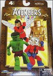 Marvel MiniMates Iron Man, Ant Man, Wasp & Hulk - Diamond Select Toys (Marvel Minimates) action figure collectible [Barcode 699788719473] - Main Image 2