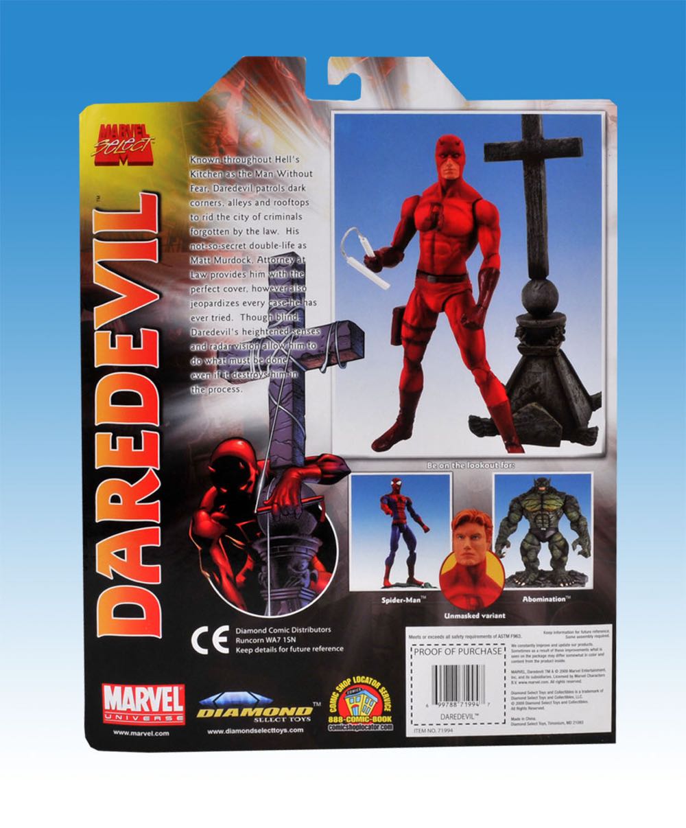 Daredevil Marvel Select - Diamond Select (Marvel Select) action figure collectible [Barcode 699788719947] - Main Image 3