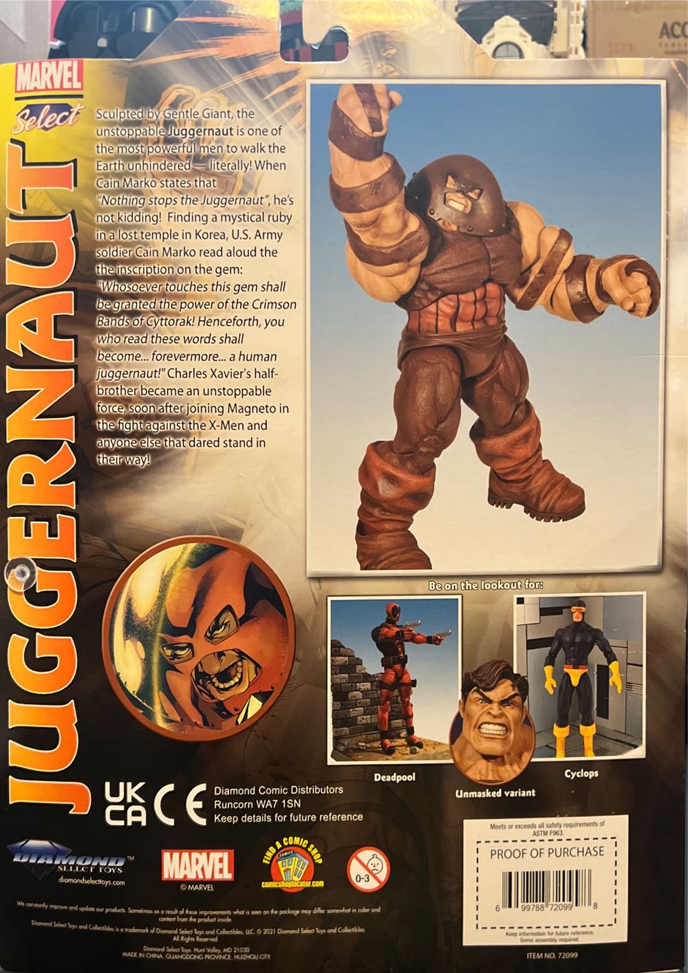 Juggernaut - Diamond Select (Marvel Select) action figure collectible [Barcode 699788720998] - Main Image 3