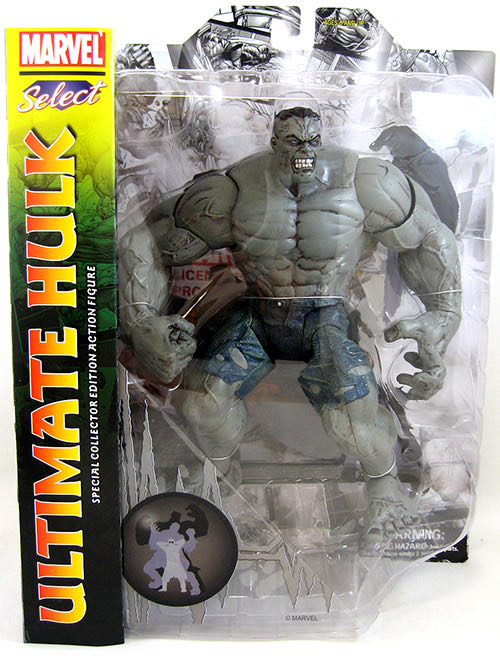Marvel Select Ultimate Hulk Action Figure -- 9’’ H - Diamond Select Toys (Marvel Select) action figure collectible [Barcode 699788721186] - Main Image 3