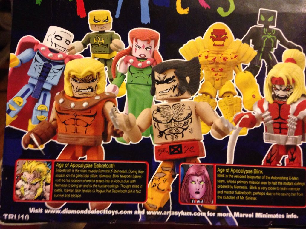 Sabretooth / Blink - Diamond Select Toys (Marvel Minimates) action figure collectible [Barcode 699788721742] - Main Image 2