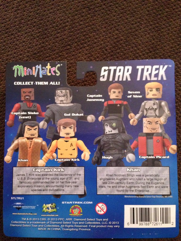 Captain Kirk & Khan - Diamond Select Toys (Star Trek) action figure collectible [Barcode 699788726112] - Main Image 2