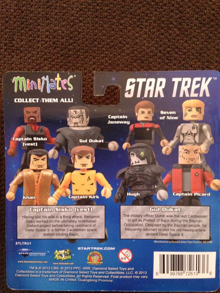 Captain Sisko (vest) & Gul Dukat - Diamond Select Toys (Star Trek) action figure collectible [Barcode 699788726136] - Main Image 2