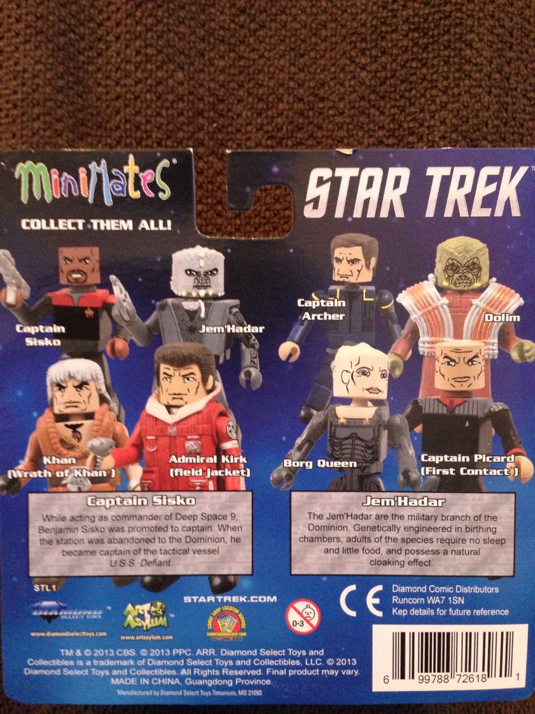 Captain Sisko & Jem’Hadar - Diamond Select Toys (Star Trek) action figure collectible [Barcode 699788726181] - Main Image 2