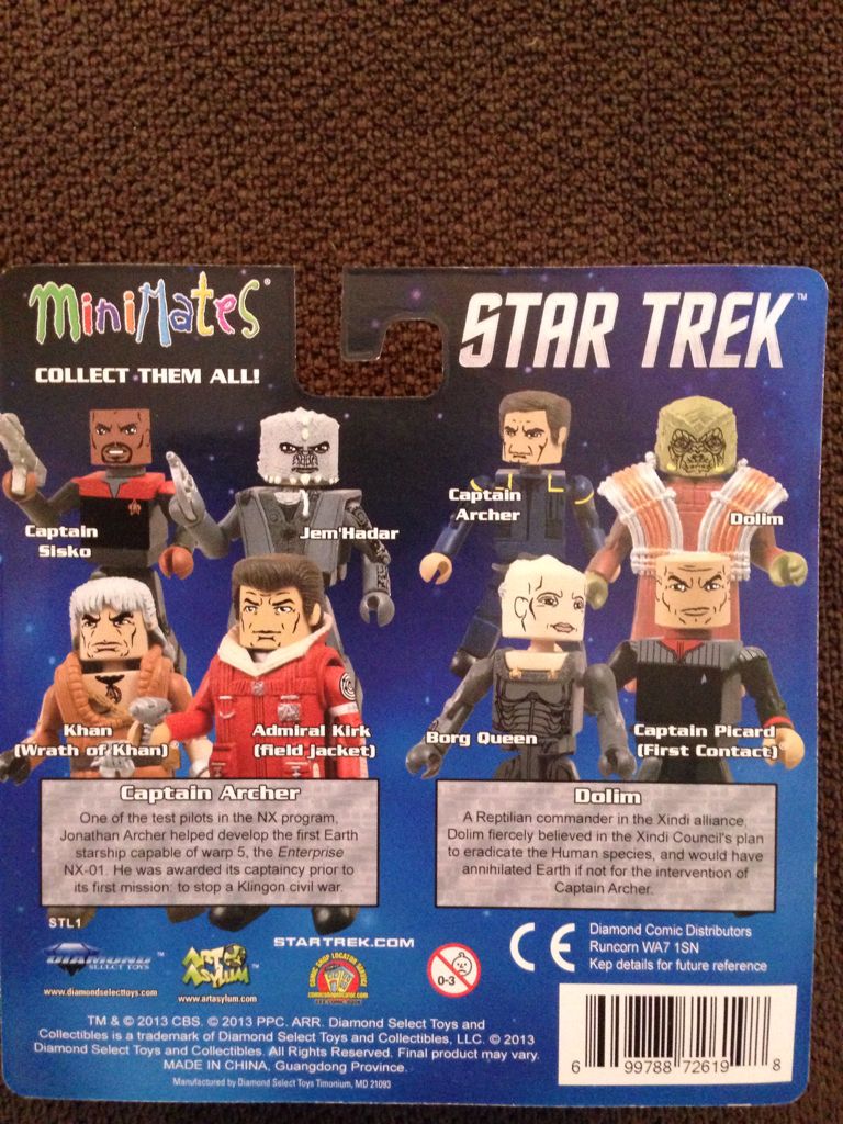 Captain Archer & Dolim - Diamond Select Toys (Star Trek) action figure collectible [Barcode 699788726198] - Main Image 2