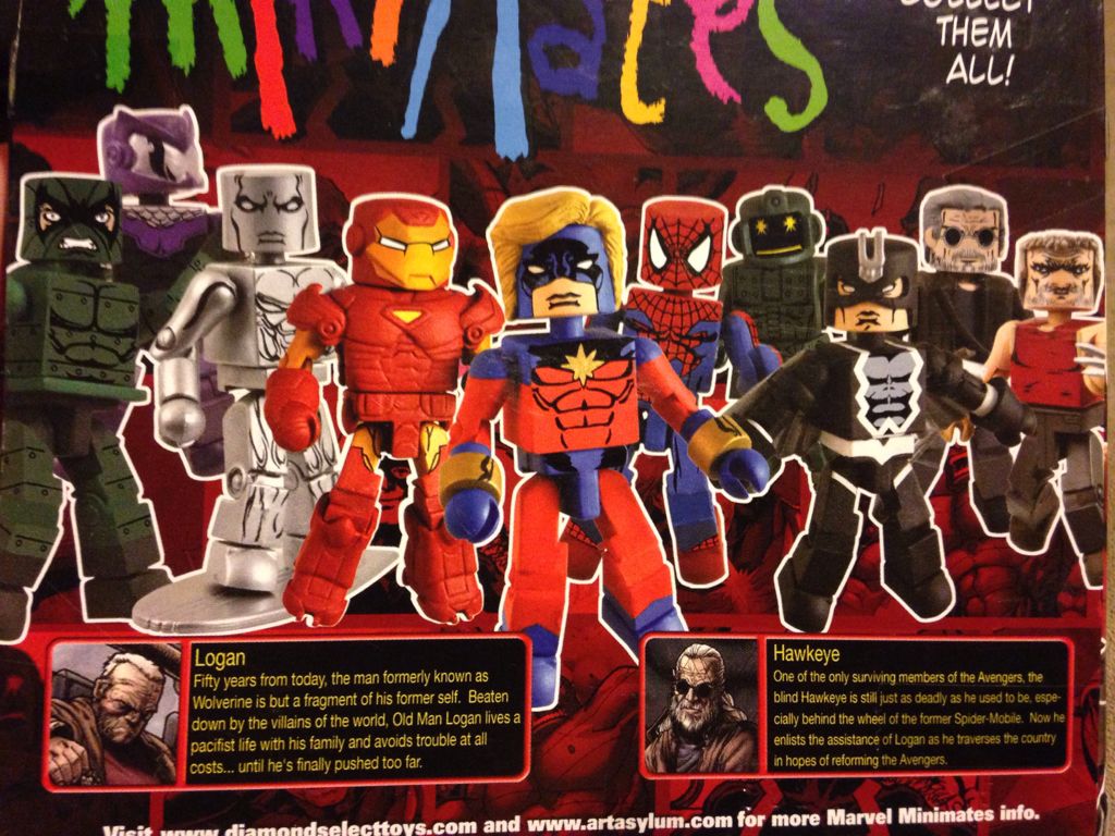 Old Man Logan / Hawkeye - Diamond Select Toys (Marvel Minimates) action figure collectible [Barcode 699788727256] - Main Image 2