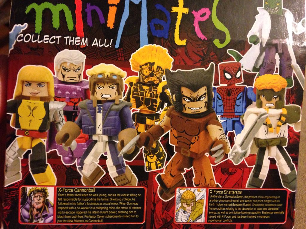 Cannonball / Shatterstar - Diamond Select Toys (Marvel Minimates) action figure collectible [Barcode 699788728703] - Main Image 2