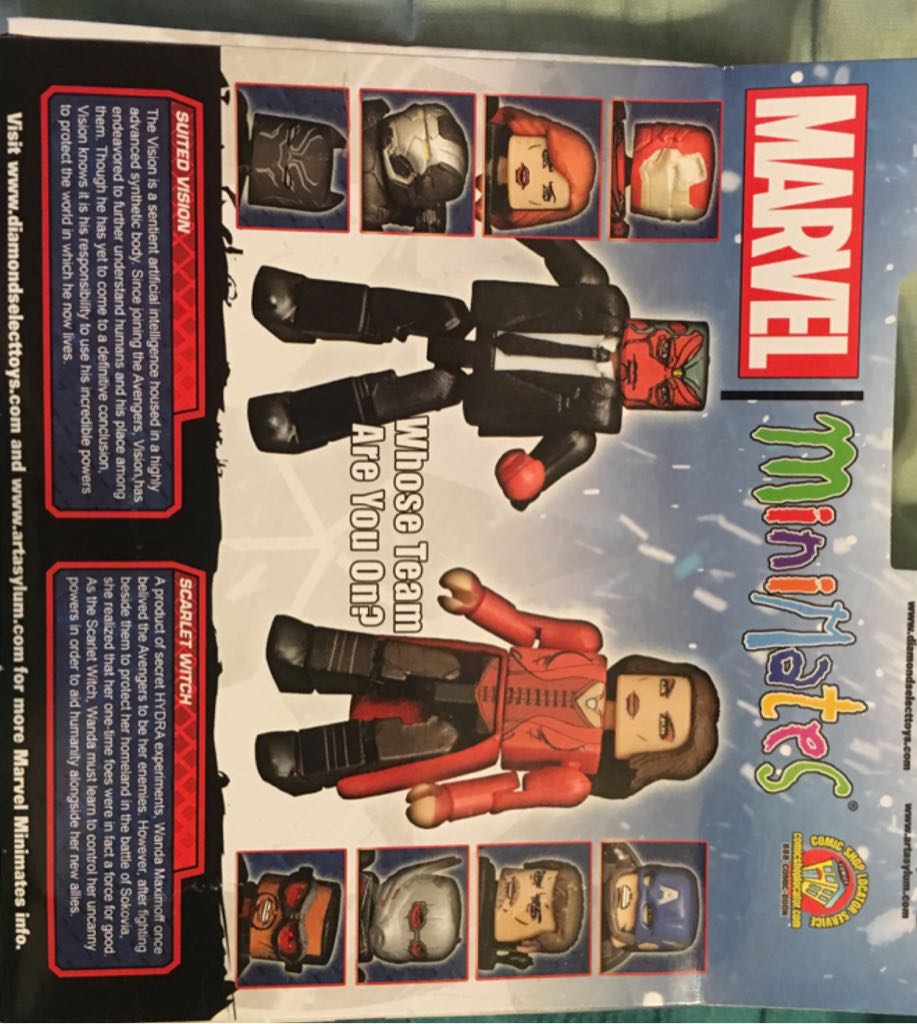 Suited Vision & Scarlet Witch - Diamond Select Toys (Captain America Civil War) action figure collectible [Barcode 699788731550] - Main Image 2