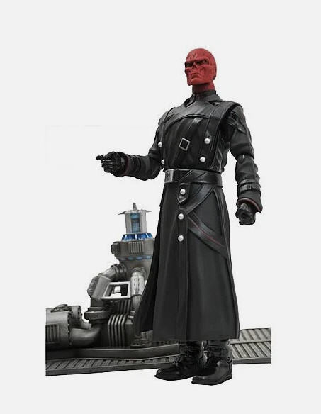 Marvel Avengers: Captain America: Red Skull Villian figure with Base - Diamond Select Toys (Marvel Super Villians) action figure collectible [Barcode 699788810866] - Main Image 3