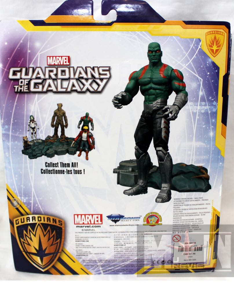 Guardians of The Galaxy Drax the Destroyer - Diamond Select Toys (Marvel Select Disney) action figure collectible [Barcode 699788815663] - Main Image 2
