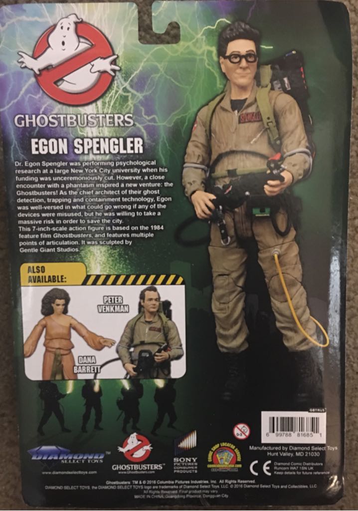 Egon Spengler - Ghostbusters (Ghostbuster) action figure collectible [Barcode 699788816851] - Main Image 2