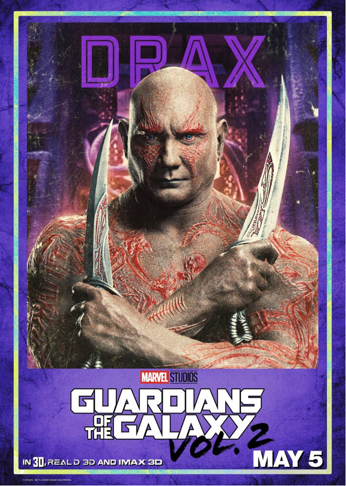 Drax (Guardians Of The Galaxy Vol 2) - Marvel (Guardians Of The Galaxy) action figure collectible [Barcode 699788824603] - Main Image 4