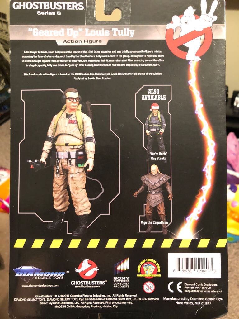 “Geared Up” Louis Tully - Diamond Select Toys (Ghostbusters II) action figure collectible [Barcode 699788824818] - Main Image 2