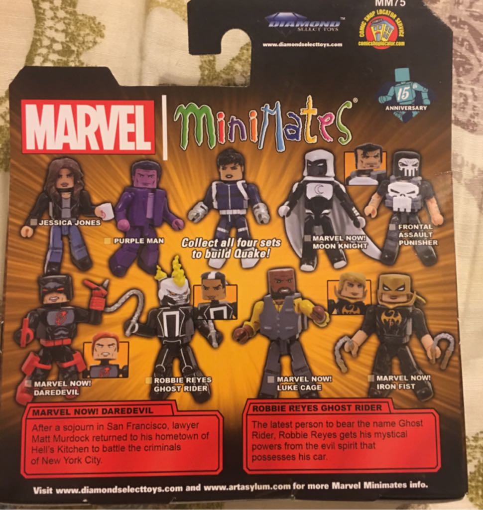Daredevil & Ghost Rider: Robbie Reyes  (MiniMates) action figure collectible [Barcode 699788829172] - Main Image 2