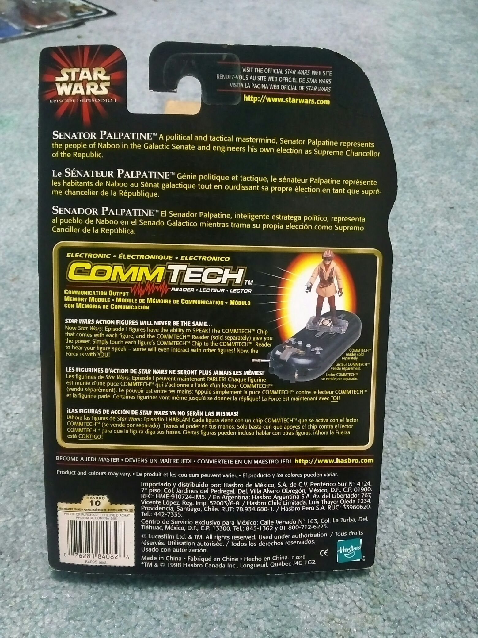 Senator Palpatine with Senate cam droid - Hasbro (Star Wars Episode 1) action figure collectible [Barcode 7020117717014] - Main Image 2