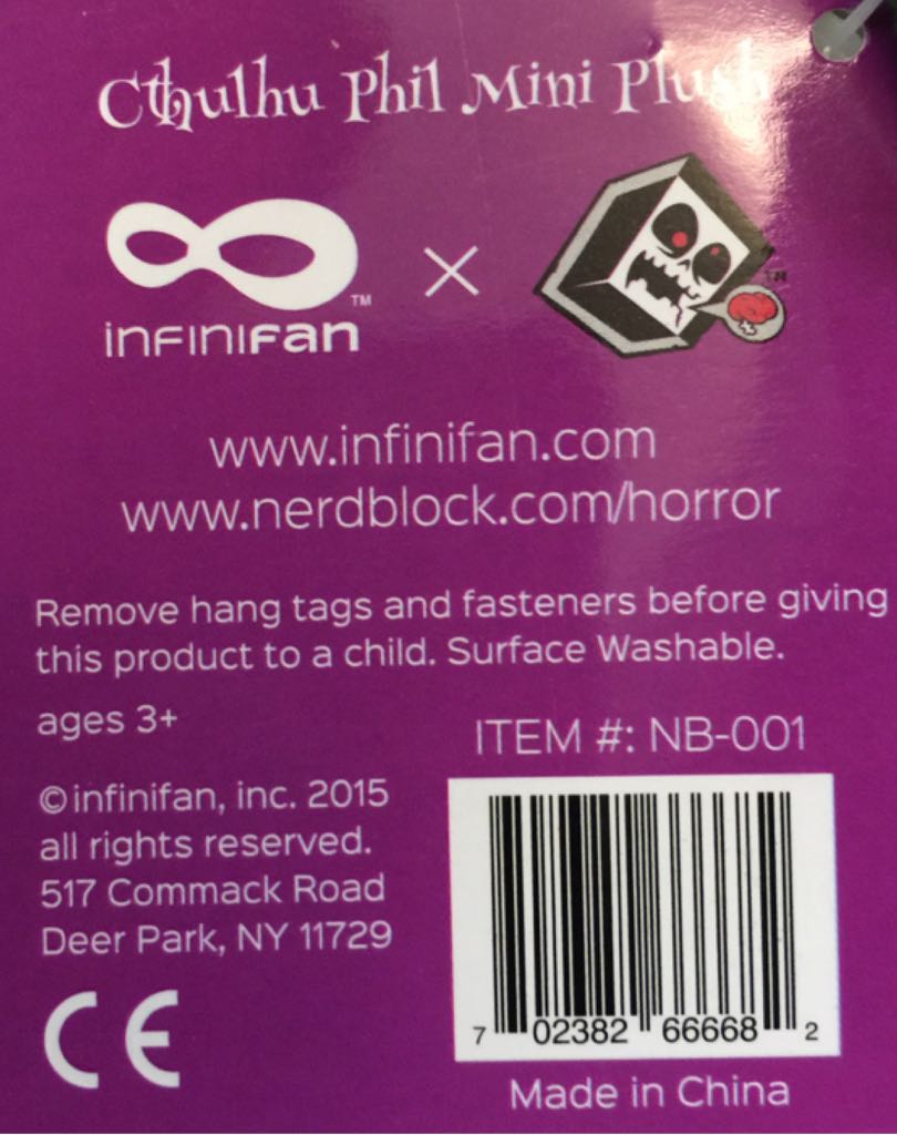 Cthulhu Mini Plush - Infinifan (Horror Block) action figure collectible [Barcode 702382666682] - Main Image 2
