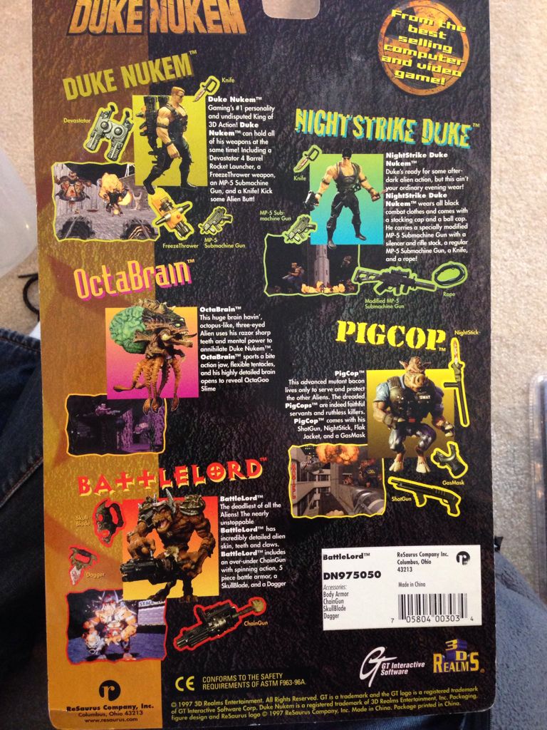 Battlelord - Resaurus (Duke Nukem) action figure collectible [Barcode 705804003034] - Main Image 2