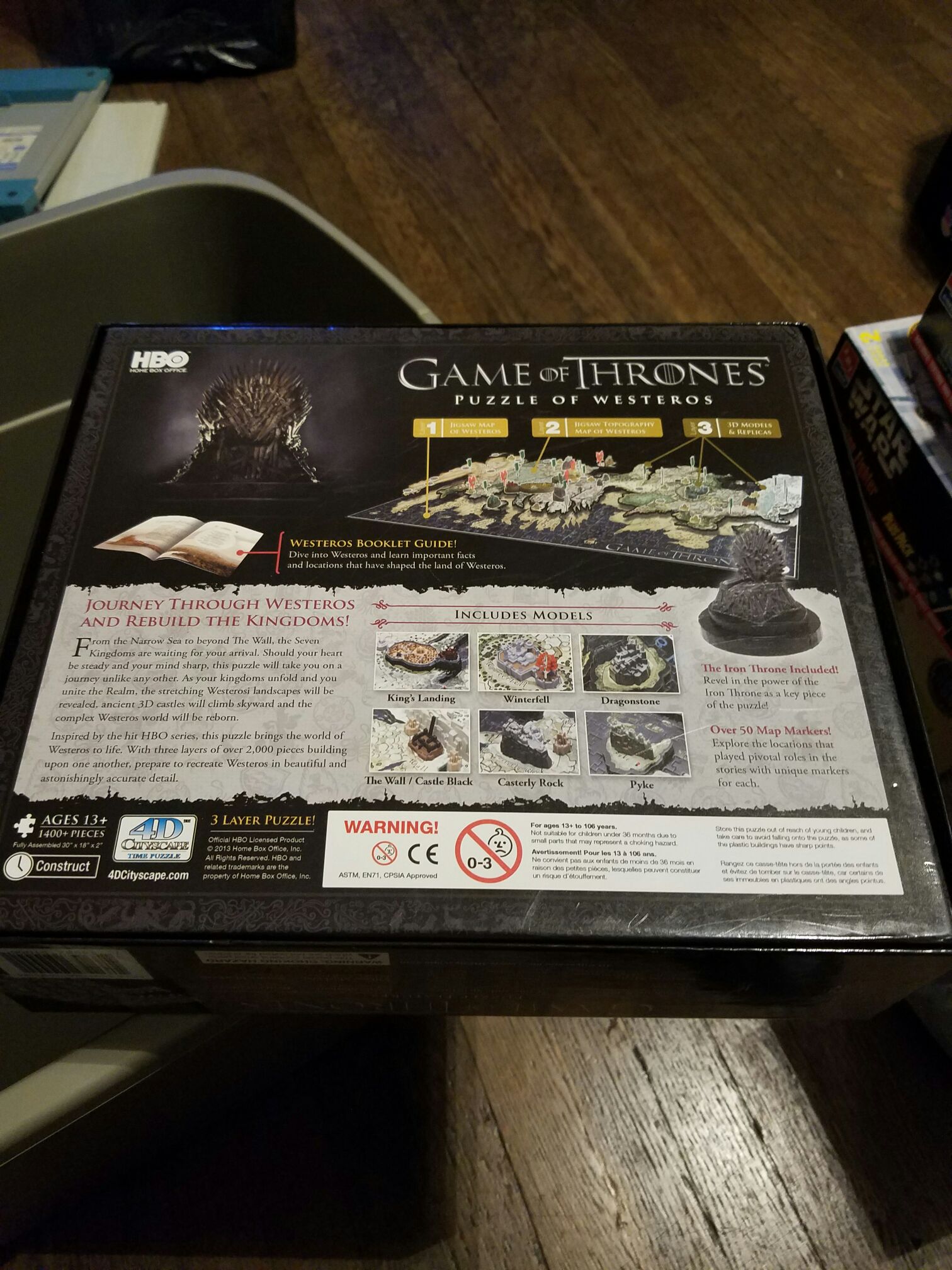 Game of Thrones Puzzle of Westeros  action figure collectible [Barcode 714832510001] - Main Image 2